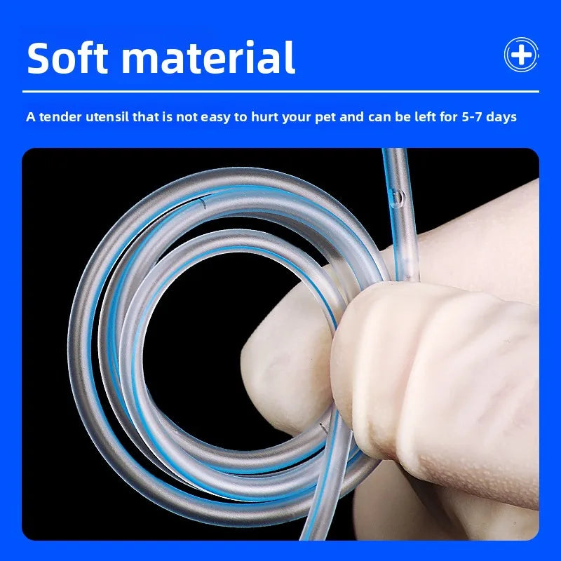 10pcsPet Nasal Feeding Tube Gastric Catheter With X-Ray Detectable Imaging,  Long Time Indwelling ,Pet clinic consumarables