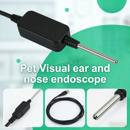 100W HD Hard Tube Endoscope - Waterproof ENT Inspection Camera for for Ear Nasal Visual Exams