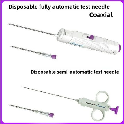 Disposable biopsy needle,  Coaxial semi-automatic biopsy needle , Liver kidney spleen breast soft tissue sampling needle
