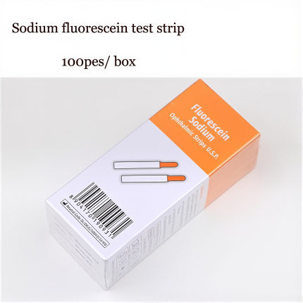 Ophthalmic test paper Indian fluorescent strip Indian tear secretion filter strip crystal luciferin sodium Tear Secretion Test