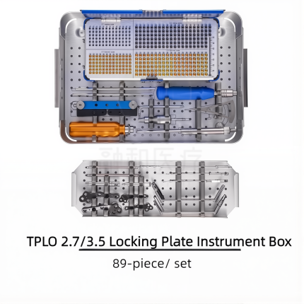 TPLO 2.7/3.5 Locking Plate Instrument Set Veterinary Orthopedic System Veterinary Instrument set stainless steel/titanium