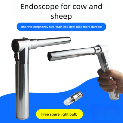 Cattle & Sheep Endoscope – Veterinary LED Laparoscope, Stainless Steel, Sterilizable for AI/Animal Breeding,Veterinary Equipmen