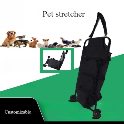 Pet stretcher, animal rescue cart, pet transfer stretcher, carbon steel material, stainless steel material,pet clinic equipment