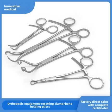 Small hole multi-tooth bone holding forceps tip point ball head reduction forceps  pet small animal orthopedic instrument